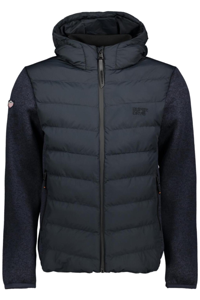 HOODED STORM KNIT HYBRID JKT M5012293A ECLIPSE NAVY